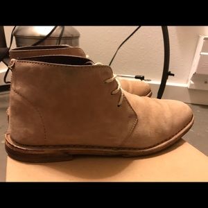 Cole Haan Tan Suede Oxfords
